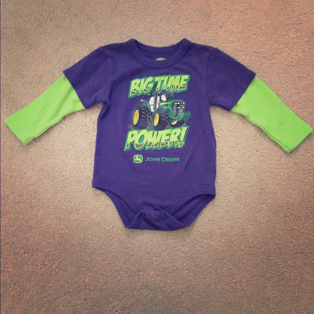 NWT never worn John Deere long sleeve onesie